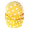 Formas Cupcakes Amarelo Bolinhas